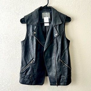 Faux Leather Vest